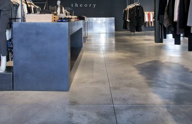 Sàn bê tông mài bóng cho showroom